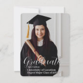 Modèle photo Faire-part de diplômes de classe (Devant)