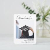 Modèle photo Faire-part de diplômes de classe (Debout devant)