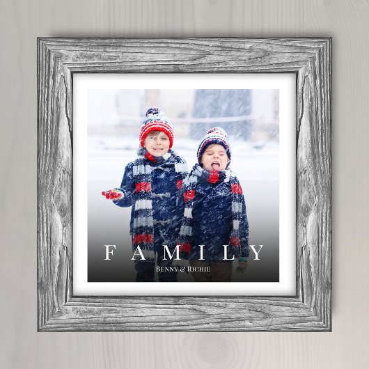 Modèle photo familial simple minimum