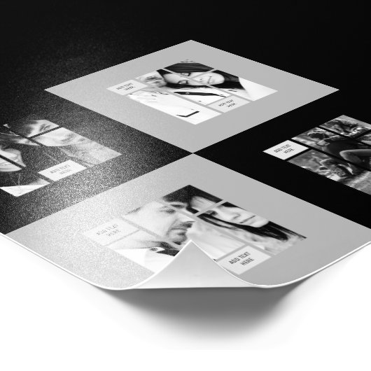 Modèle photo gris noir - Transfert à n'importe que (Coin)