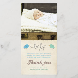 Modèle photo mignon de bébé de note de Merci