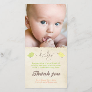 Modèle photo mignon de bébé de note de Merci