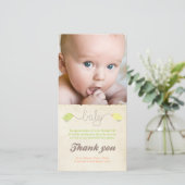 Modèle photo mignon de bébé de note de Merci (Debout devant)