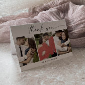 Modèle photo moderne Script 3 Merci plié