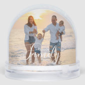 Modèle photo moderne simple Nom de famille personn (Arrière)