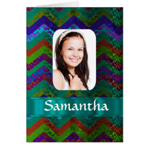 Modèle photo turquoise de chevron