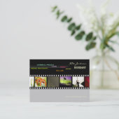 Modèle photos cartes de visite Mini Portfolio (Debout devant)