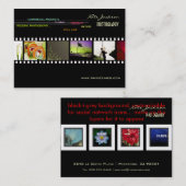 Modèle photos cartes de visite Mini Portfolio (Devant / Derrière)