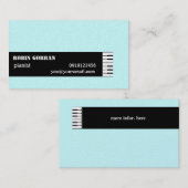 Modèle Piano-Connexe de carte de visite (Devant / Derrière)