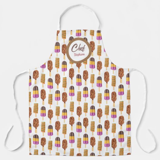 Modèle PopsicleFun, Tablier Personnalisé (Recto)