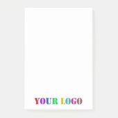 Modèle Post-it® du logo d'entreprise personnalisé (Devant)