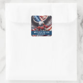 Modèle pour autocollant de drapeau américain patri (Sac)