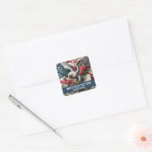 Modèle pour autocollant de l'aigle du drapeau amér (Enveloppe)