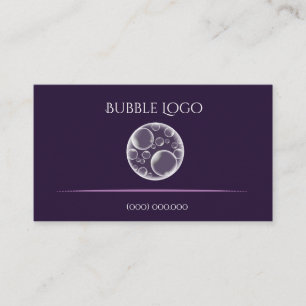 Modèle pourpre de carte de visite de logo de bull