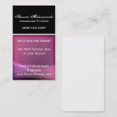 Modèle pourpre et rose d'étincelle de carte de (Devant / Derrière)