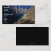 Modèle privé de carte de visite de plage (Devant / Derrière)