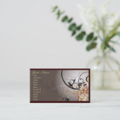 Modèle professionnel abstrait de carte de visite (Debout devant)