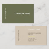 Modèle professionnel carte de visite élégant (Devant / Derrière)