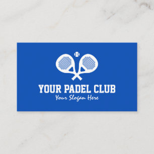 Modèle professionnel de carte de visite de tennis