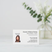 Modèle professionnel Realtor Photo Carte de visite (Debout devant)