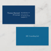 Modèle professionnel simple et simple de carte de (Devant / Derrière)