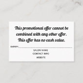 Modèle promotionnel de certificat (Dos)