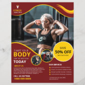 Modèle promotionnel du club de remise en forme de  (Devant)