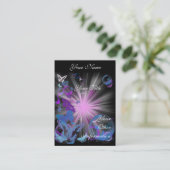 modèle psychédélique de carte de visite de (Debout devant)