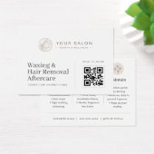 Modèle QR de soins après épilation à la cire beige (Bureau)