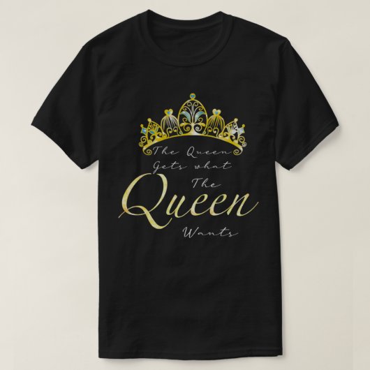 Modèle Queen et couronne Pullover (Design devant)