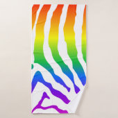 Modèle Rainbow Zebra (Serviette de bain)