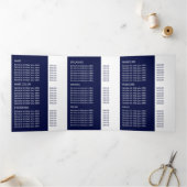 Modèle rayé, Beauté Salon Tri-Fold Flyer (Intérieur)