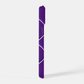 Modèle rayé violet et blanc avec initiale U élégan (Côté droit)
