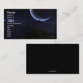 Modèle rêveur du carte de visite de l'astronaute (Devant / Derrière)