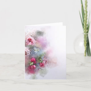 Modèle Rose d'aquarelle personnalisée