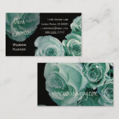 Modèle rose de carte de visite de menthe de (Devant / Derrière)