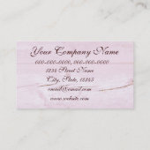 modèle rose de carte de visite de pétales de (Dos)