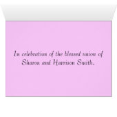 Modèle rose de carte d'endroit de Tableau de (Intérieur Horizontal (Bas))