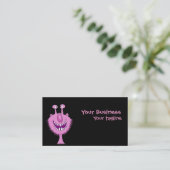 Modèle rose mignon de cartes de visite de monstre (Debout devant)