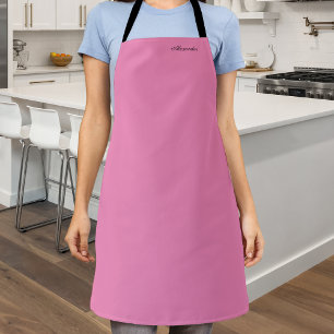Modèle rose moderne, tablier noir