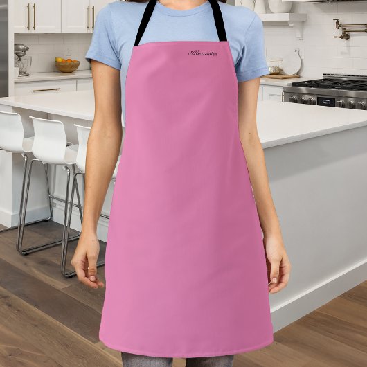 Modèle rose moderne, tablier noir