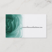 Modèle rose mou de carte de visite de Teal (Dos)