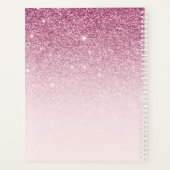 Modèle rose pâle du script de signature monogramme (Dos)