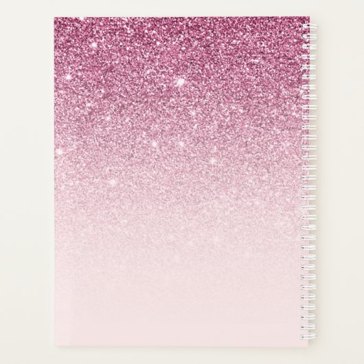 Modèle rose pâle du script de signature monogramme (Dos)