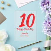 modèle rouge date nom année pour 10e anniversaire  (Insitu (Mariage))