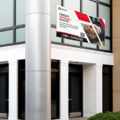 Modèle rouge de bannière Promo (Bâtiment extérieur)