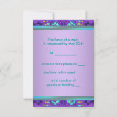 Modèle RSVP turquoise bleu violet (Dos)