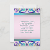 Modèle RSVP turquoise bleu violet rose (Dos)