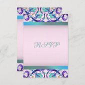 Modèle RSVP turquoise bleu violet rose (Devant / Derrière)
