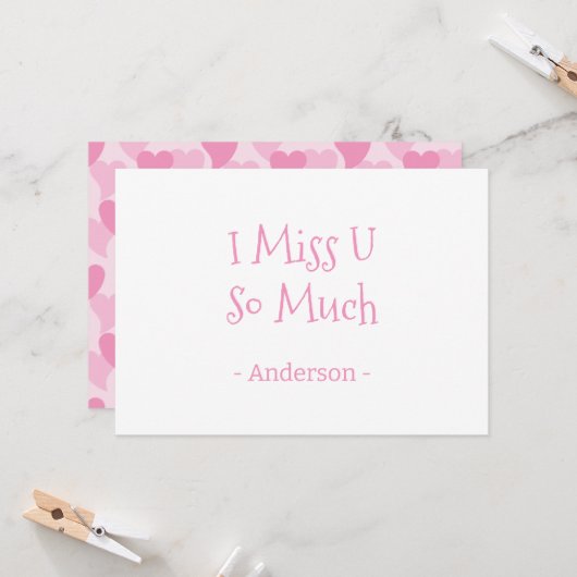 Modèle sans couture de cœurs charmants roses (Devant/Arrière en situation)